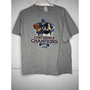 NFL Chicago Bears 2006 NFC Champions Brian Urlacher Gray T-Shirt Mens Large